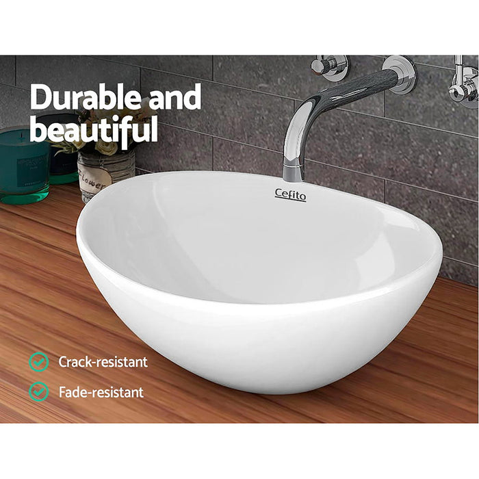 My Best Buy - Cefito Ceramic Oval Sink Bowl - White