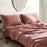 My Best Buy - Cosy Club Washed Cotton Sheet Set Pink Brown Double