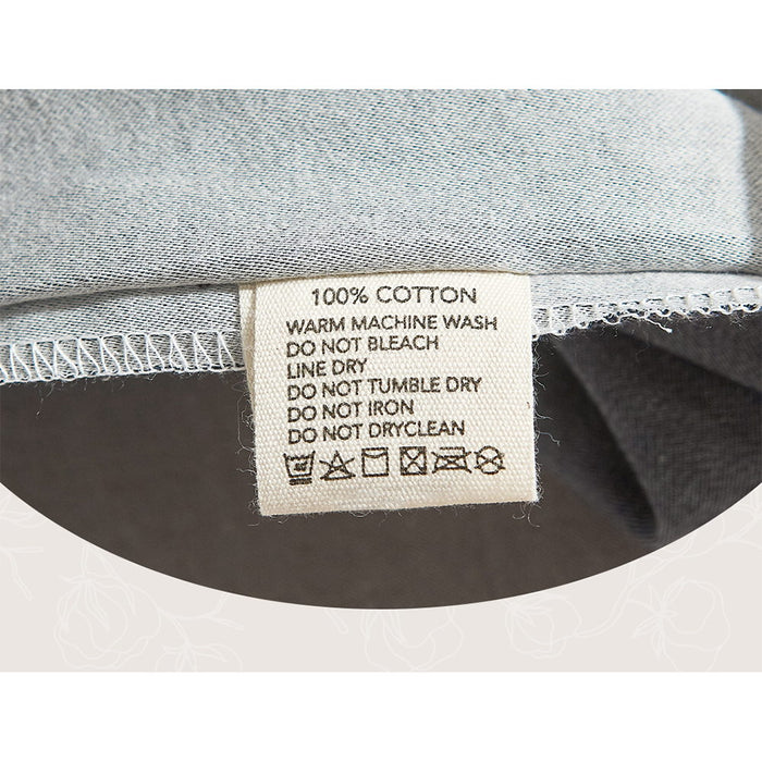 My Best Buy - Cosy Club Sheet Set Cotton Sheets Single Blue Dark Grey