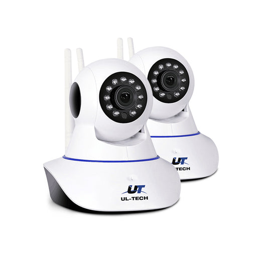 My Best Buy - UL Tech Set of 2 1080P IP Wireless Camera - White