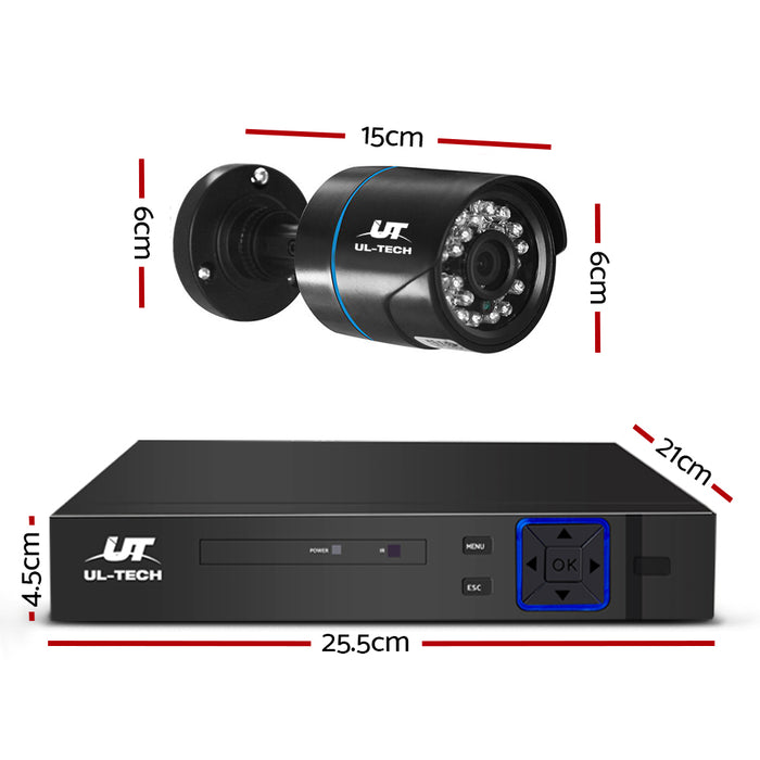 My Best Buy - UL-Tech CCTV Security System 2TB 4CH DVR 1080P 2 Camera Sets
