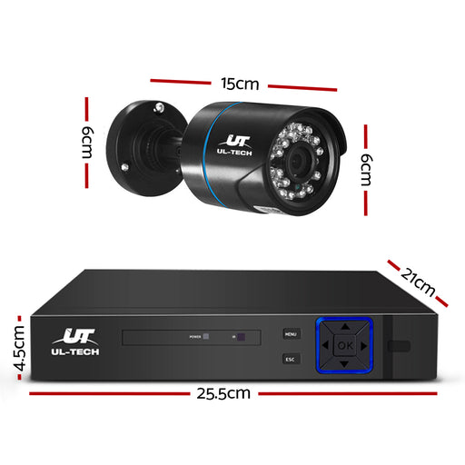 My Best Buy - UL Tech 1080P 4 Channel HDMI CCTV Security Camera with 1TB Hard Drive