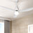 My Best Buy - Devanti Ceiling Fan DC Motor LED Light Remote Control Ceiling Fans 52'' White