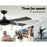 My Best Buy - Devanti 52'' Ceiling Fan w/Remote - Black