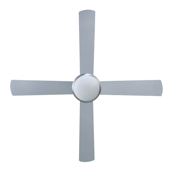 My Best Buy - Devanti 52'' Ceiling Fan w/Light w/Remote Timer - Silver