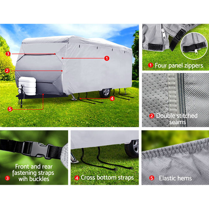 My Best Buy - Weisshorn 16-18ft Caravan Cover Campervan 4 Layer UV Water Resistant