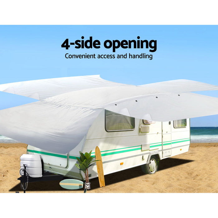 My Best Buy - Weisshorn 14-16ft Caravan Cover Campervan 4 Layer UV Water Resistant