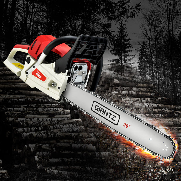 My Best Buy - Giantz 62CC Chainsaw Commercial Petrol 20" Bar E-Start 20 Bar Pruning Chain Saw