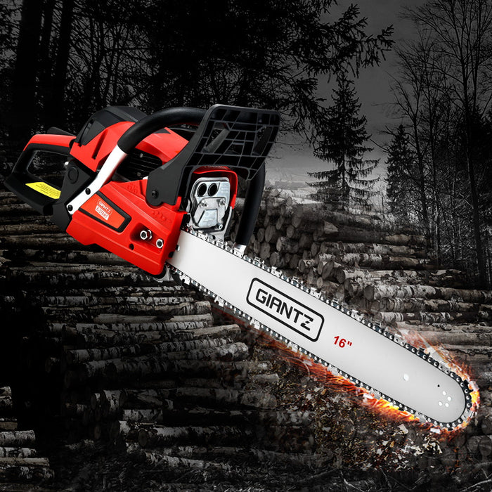 My Best Buy - Giantz Petrol Chainsaw Chain Saw E-Start Commercial 45cc 16'' Top Handle Tree