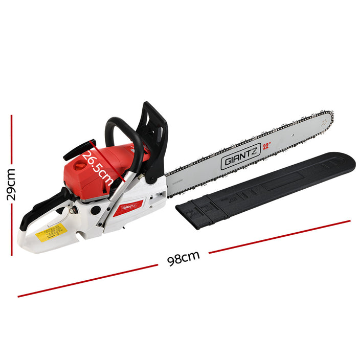 My Best Buy - Giantz 62cc Petrol Commercial Chainsaw 22" Bar E-Start Tree Chain Saw 5.2HP