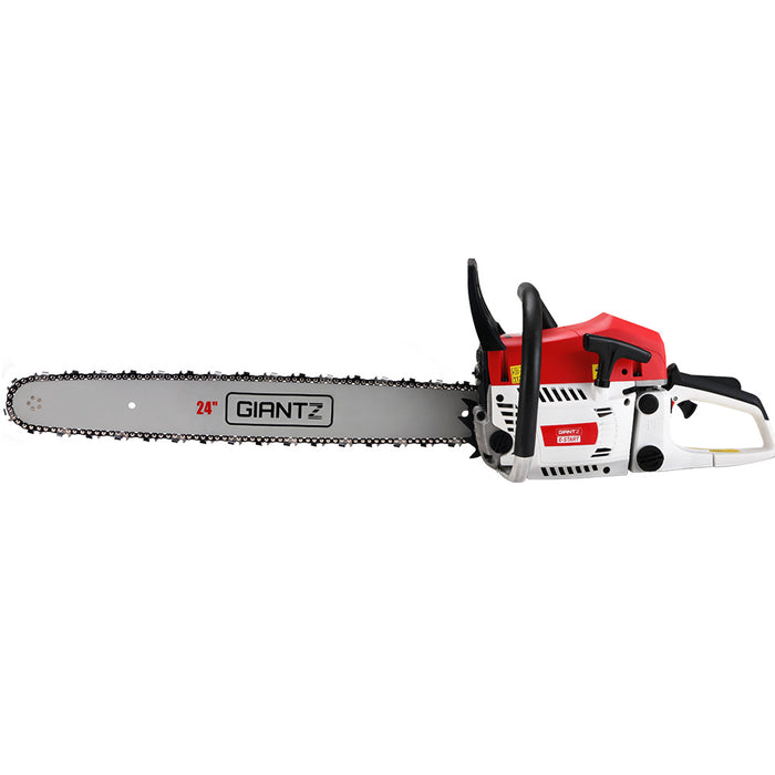 My Best Buy - Giantz 62cc Chainsaw Petrol Commercial 24" Bar E-Start Tree Chain Saw 5.2HP