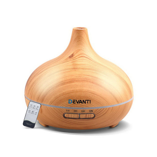 My Best Buy - Devanti 300ml 4 in 1 Aroma Diffuser - Light Wood