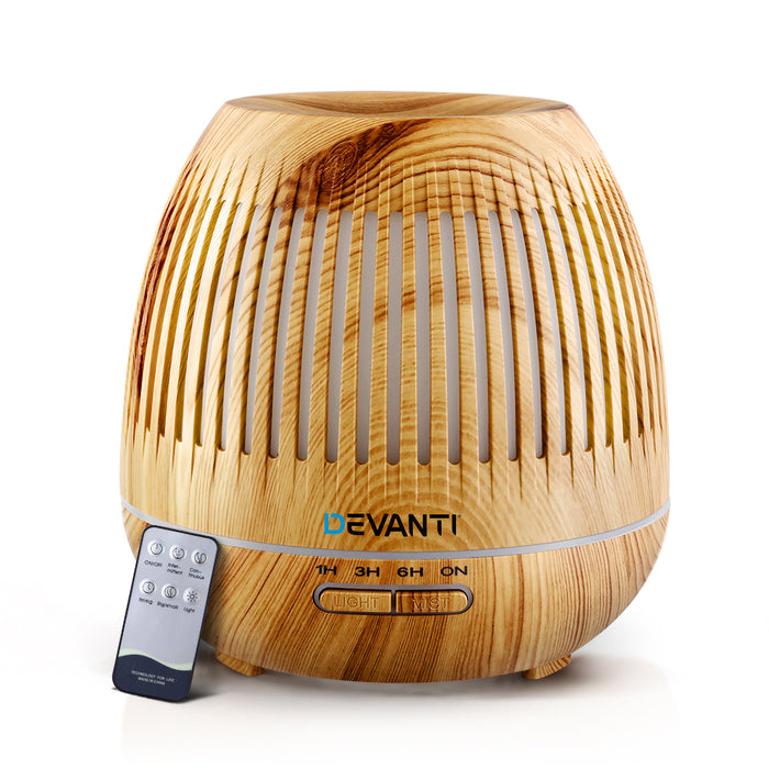 My Best Buy - Devanti Aromatherapy Diffuser Aroma Essential Oils Air Humidifier LED Light 400ml