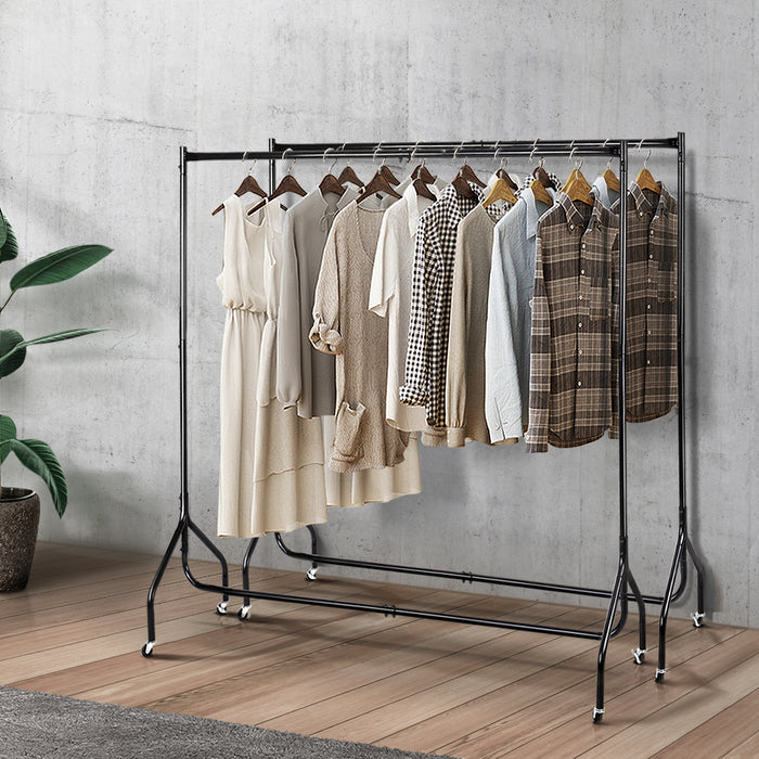 My Best Buy - Artiss Clothes Racks Metal Coat Hanger Stand x2