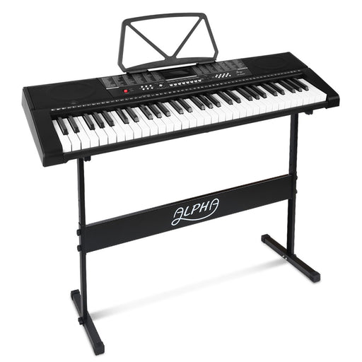 My Best Buy - MusicNow - 61 Keys Electronic Piano Keyboard LED Electric w/Holder Music Stand USB Port
