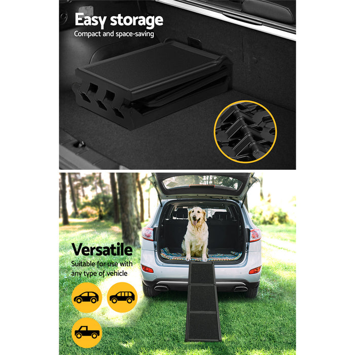 My Best Buy - i.Pet Dog Pet Ramp Car Stairs Steps Travel Ladder Foldable Adjustable Portable
