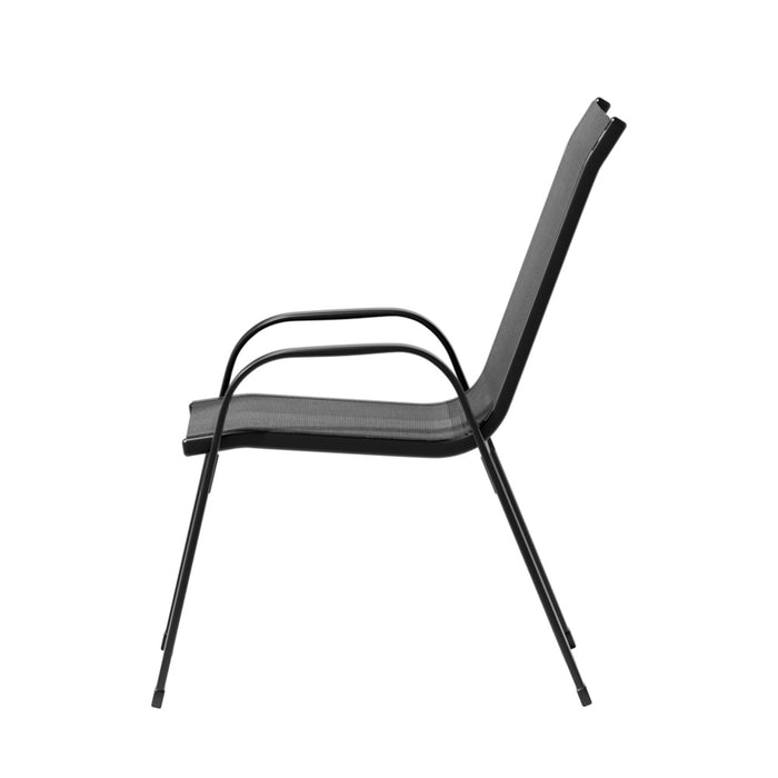 My Best Buy - Gardeon 2X Outdoor Stackable Chairs Lounge Chair Bistro Set Patio Furniture