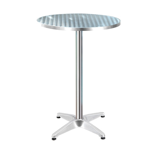 My Best Buy - Gardeon Outdoor Bar Table Indoor Furniture Adjustable Aluminium Round 70/110cm