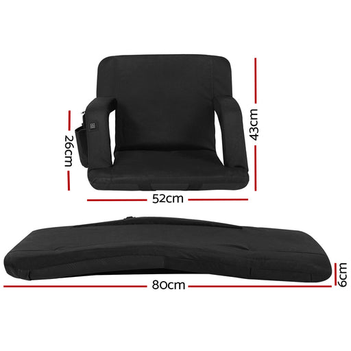 My Best Buy - Artiss Lounge Sofa Bed With Armrest Heated Floor Recliner Futon Couch Folding Chair Cushion