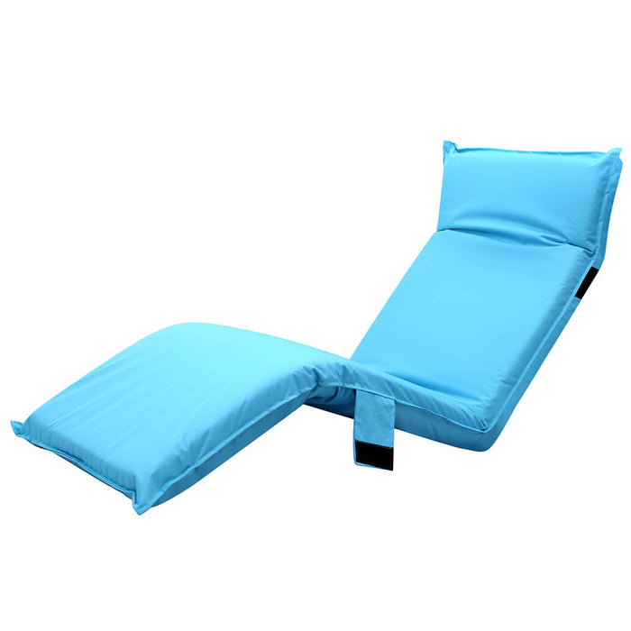 My Best Buy - Artiss Adjustable Beach Sun Pool Lounger - Blue