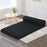 My Best Buy - Giselle Bedding Folding Foam Mattress Portable Double Sofa Bed Mat Air Mesh Fabric Black