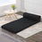 My Best Buy - Giselle Bedding Folding Foam Mattress Portable Single Sofa Bed Mat Air Mesh Fabric Black