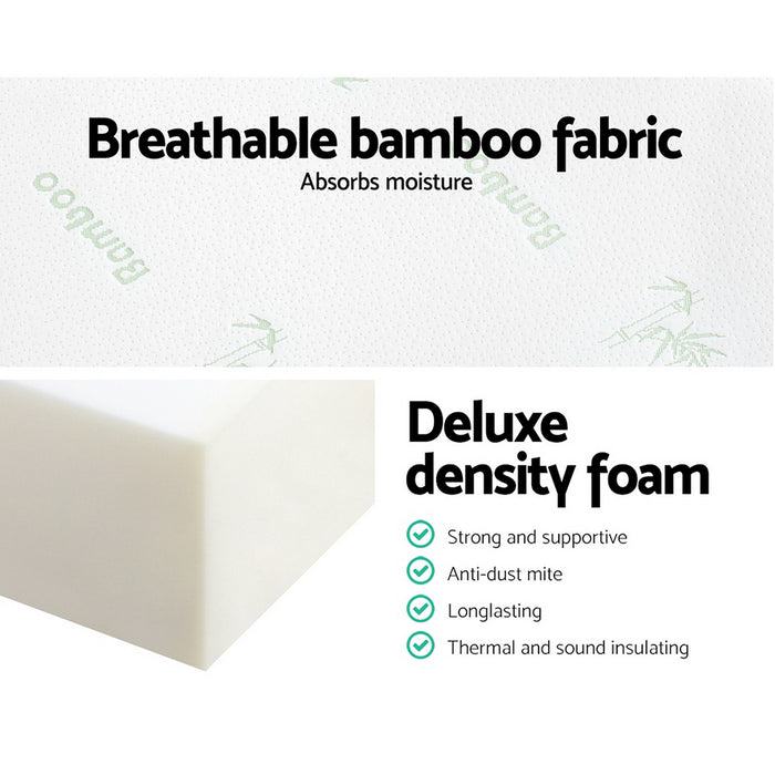My Best Buy - Giselle Bedding Folding Foam Portable Mattress Bamboo Fabric