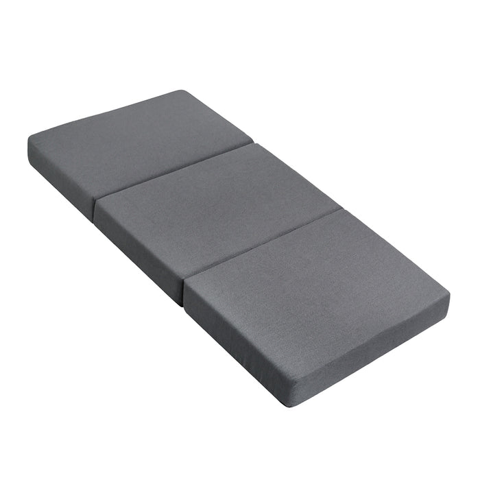 My Best Buy - Giselle Bedding Foldable Mattress Folding Foam Bed Single Grey