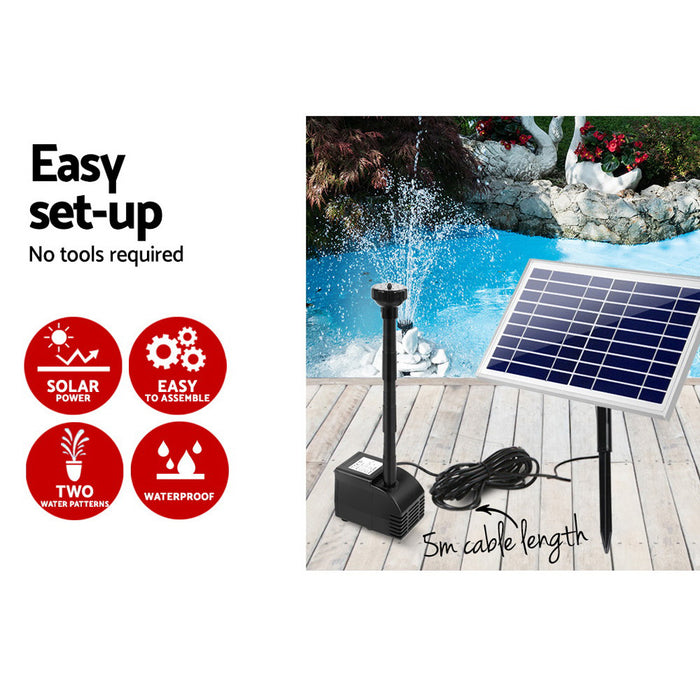 My Best Buy - Gardeon Solar Pond Pump Powered Water Fountain Outdoor Submersible Filter 6.6FT