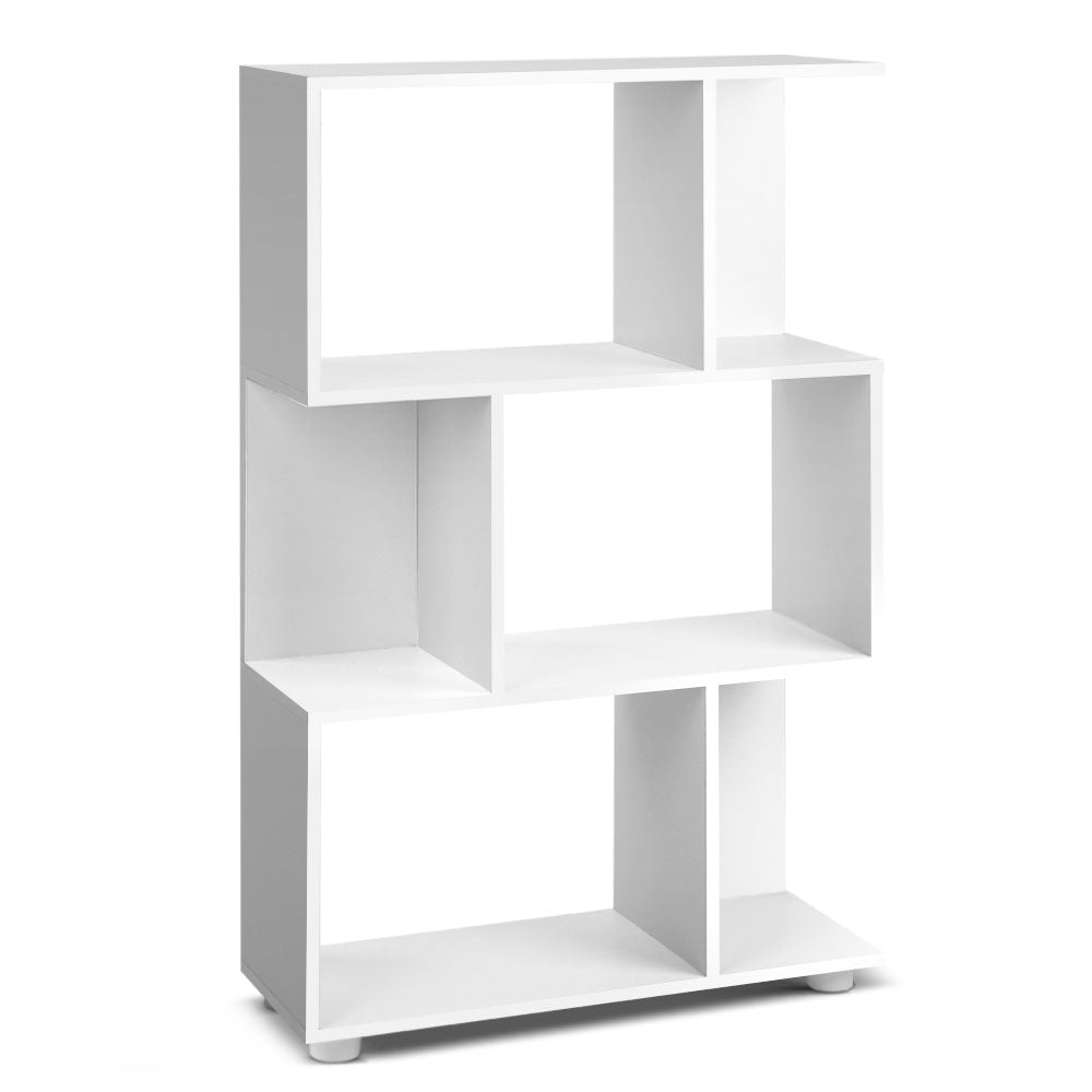 My Best Buy - Artiss 3 Tier Zig Zag Bookshelf - White