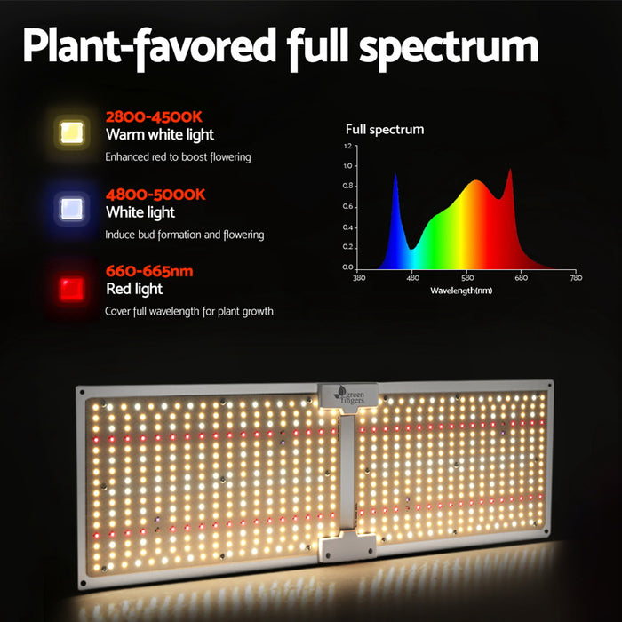 My Best Buy - Greenfingers Max 3000W LED Grow Light Full Spectrum Indoor Veg Flower All Stage