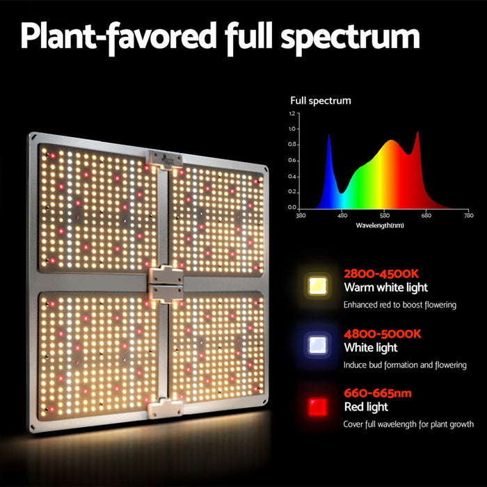 My Best Buy - Greenfingers Max 4500W LED Grow Light Full Spectrum Indoor Veg Flower All Stage