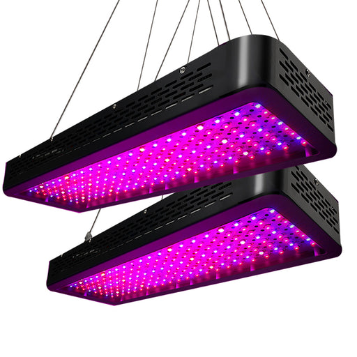 My Best Buy - Greenfingers Set of 2 LED Grow Light Kit Hydroponic System 2000W Full Spectrum Indoor