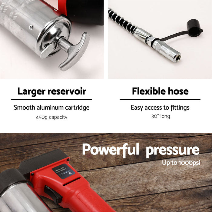 My Best Buy - Giantz 20V Rechargeable Cordless Grease tool - Red