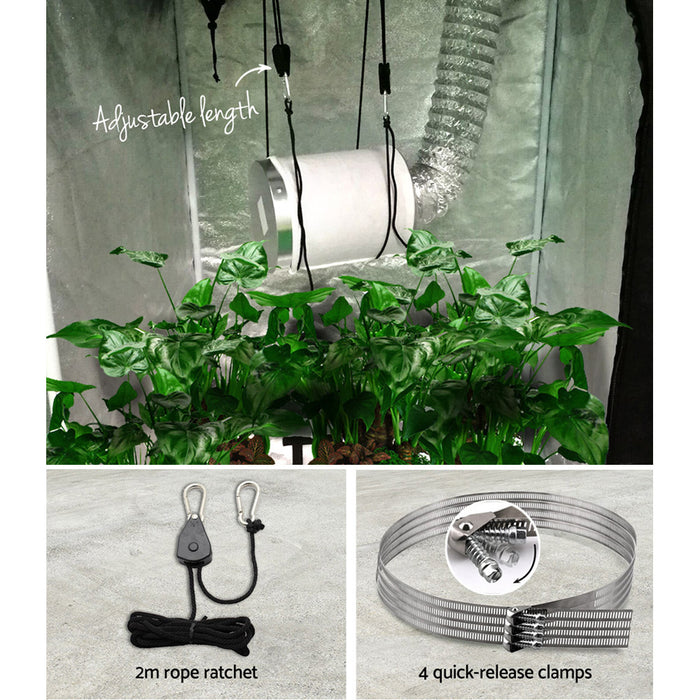 My Best Buy - Greenfingers Hydroponics Grow Tent Ventilation Kit Vent Fan Carbon Filter Duct Ducting 4 inch