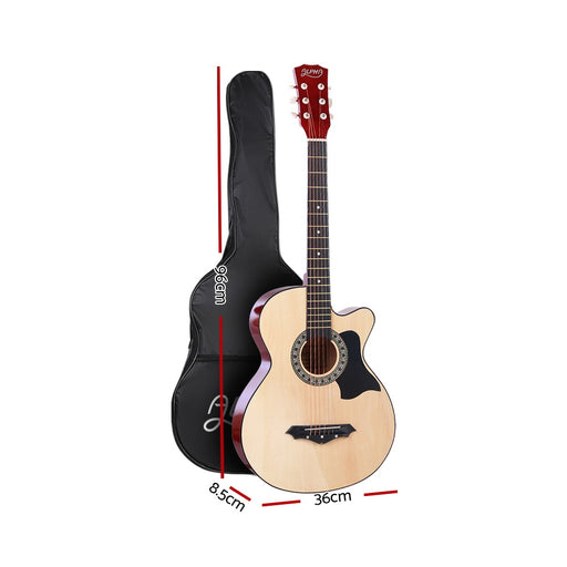 My Best Buy - 38 Inch Wooden Acoustic Guitar - Natural Wood