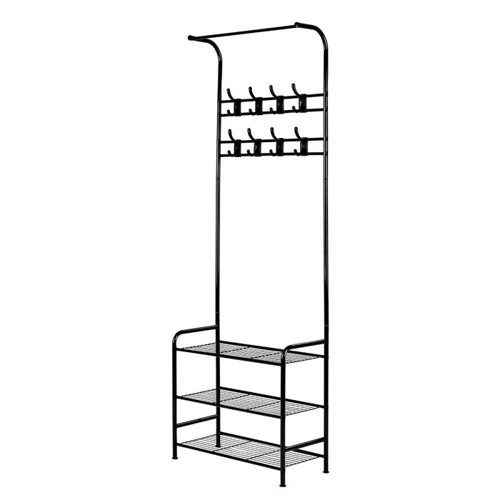 My Best Buy - Artiss Clothes Rack Coat Stand Garment Portable Hanger Airer Organiser Shoe Storage Metal Black