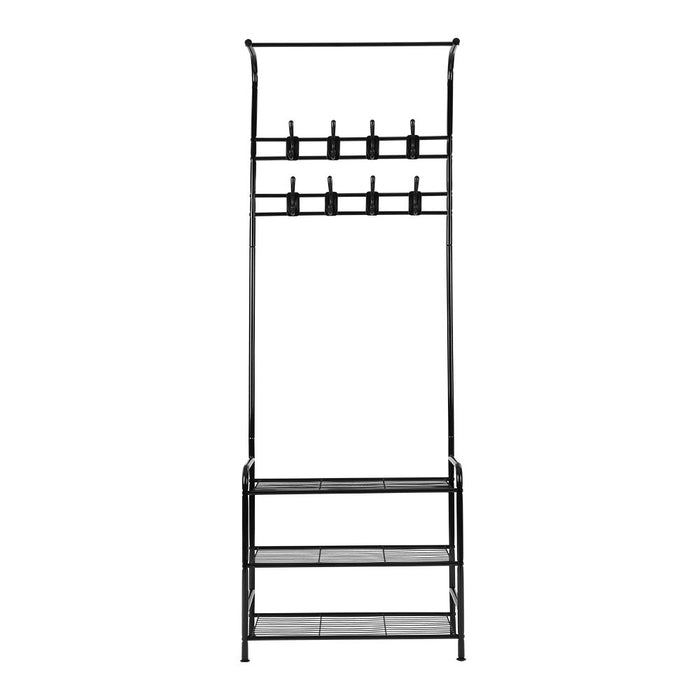 My Best Buy - Artiss Clothes Rack Coat Stand Garment Portable Hanger Airer Organiser Shoe Storage Metal Black