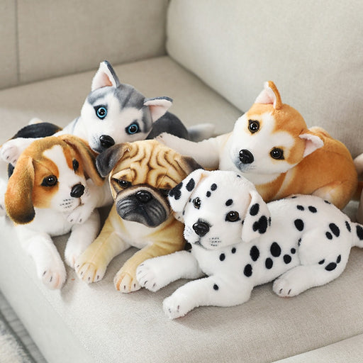 Bring a realistic touch of nature into your home with My Best Buy's 32cm lifelike plush dog