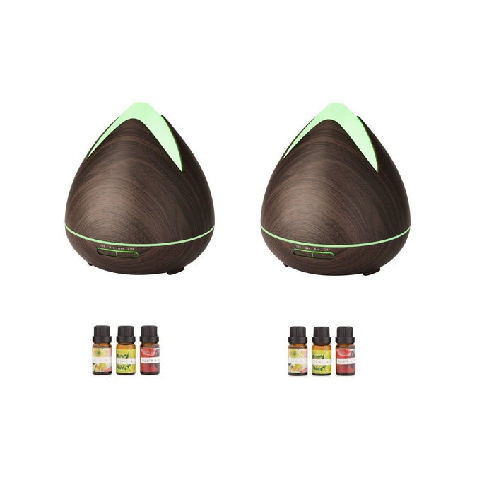 My Best Buy - 2 x PureSpa Ultrasonic Diffusers Humidifier + 6 Diffuser Oils Complete Set
