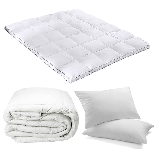 My Best Buy - Royal Comfort Bedding Essentials Bed In Bag 1 x Quilt 1 x Topper 2 x Pillows Set