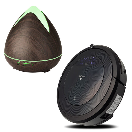 My Best Buy - MyGenie ZX1000 Robotic Vacuum Cleaner with Bonus Aroma Diffuser with 3 Oils