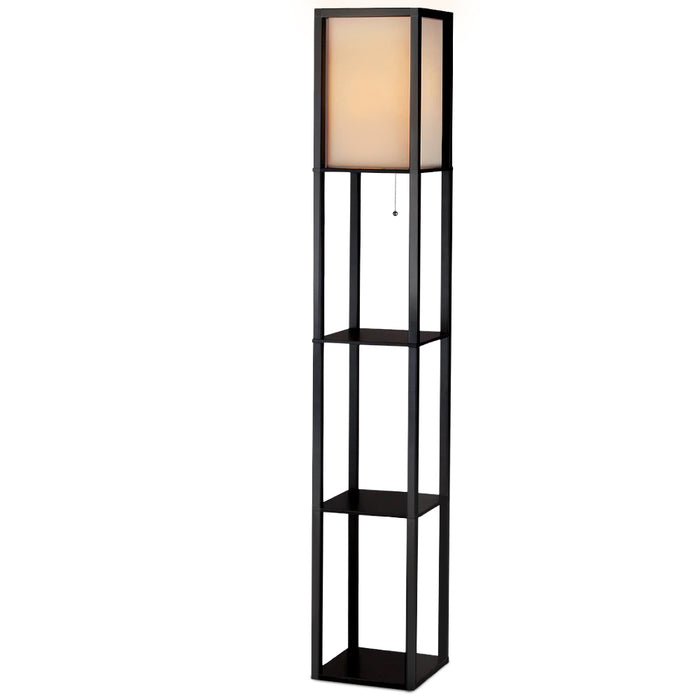 My Best Buy - Artiss Led Floor Lamp Shelf Vintage Wood Standing Light Reading Storage Bedroom