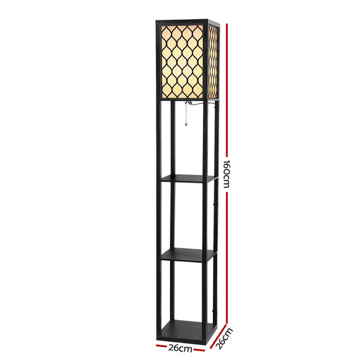 My Best Buy - Artiss Floor Lamp Storage Shelf LED Lamps Vintage Standing Reading Light Bedroom