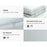 My Best Buy - Giselle Bedding 11-zone Memory Foam Mattress Topper 8cm - Double