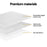 My Best Buy - Giselle Bedding Memory Foam Mattress Topper 7-Zone Airflow Pad 8cm Queen White