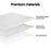 My Best Buy - Giselle Bedding Memory Foam Mattress Topper 7-Zone Airflow Pad 8cm Single White