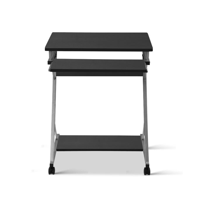 My Best Buy - Artiss Metal Pull Out Table Desk - Black