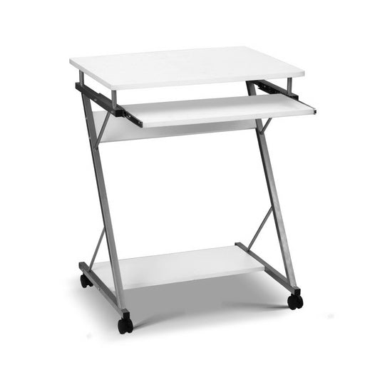 My Best Buy - Artiss Metal Pull Out Table Desk - White