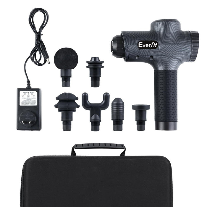 My Best Buy - Everfit Massage Gun 6 Heads Massager Electric LCD Vibration Relief Percussion